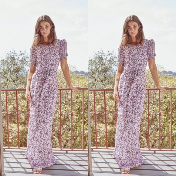 Saylor Ryland Dress - Size M - Purple/Pink - Picture 1 of 6